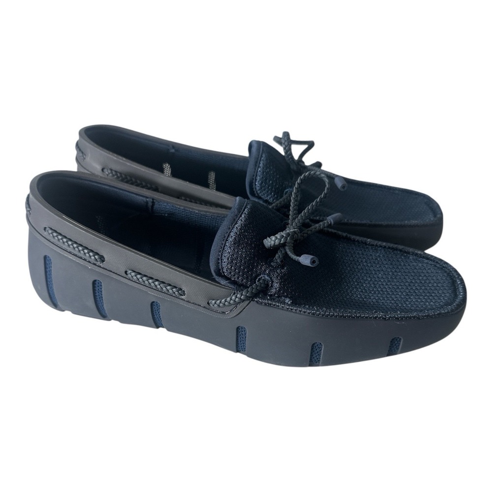 New Swims Braided Lace Loafer Mens Size 7 Navy Shoes